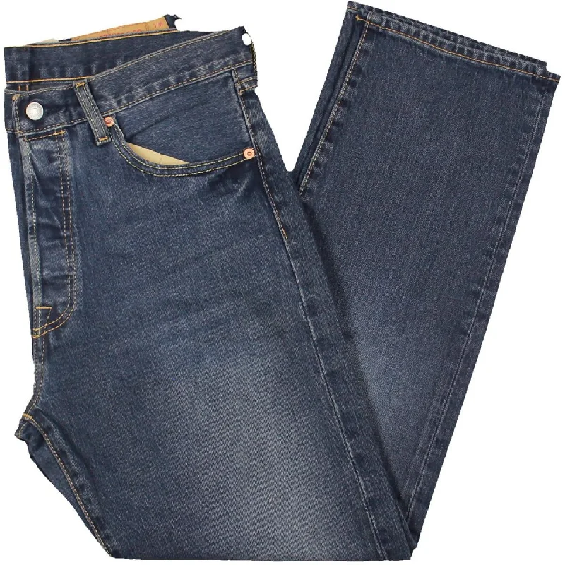 Levi's Mens 501 Denim Straight Leg Jeans