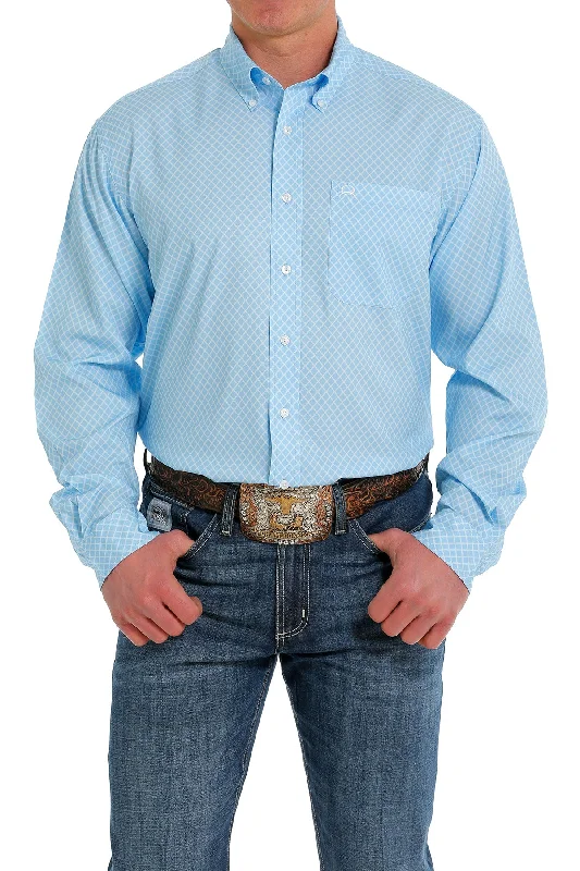 CINCH ARENAFLEX BLUE LONG SLEEVE SHIRT