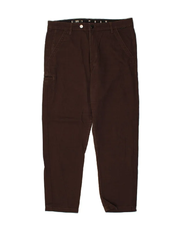 G-STAR Mens Slim Fit Cargo Trousers W31 L28 Brown Cotton