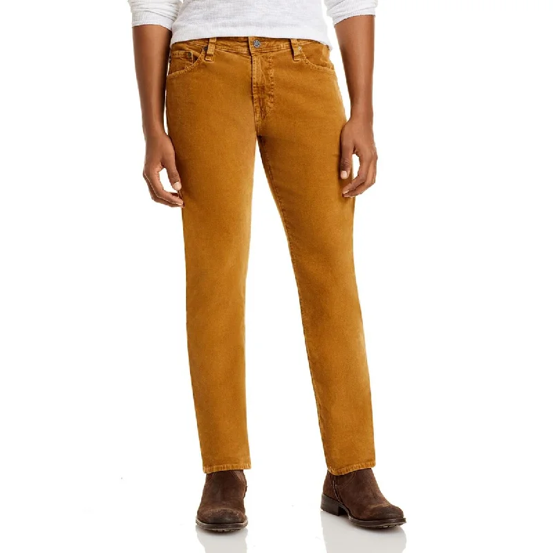 AG Adriano Goldschmied Mens Corduroy Slim Fit Straight Leg Jeans