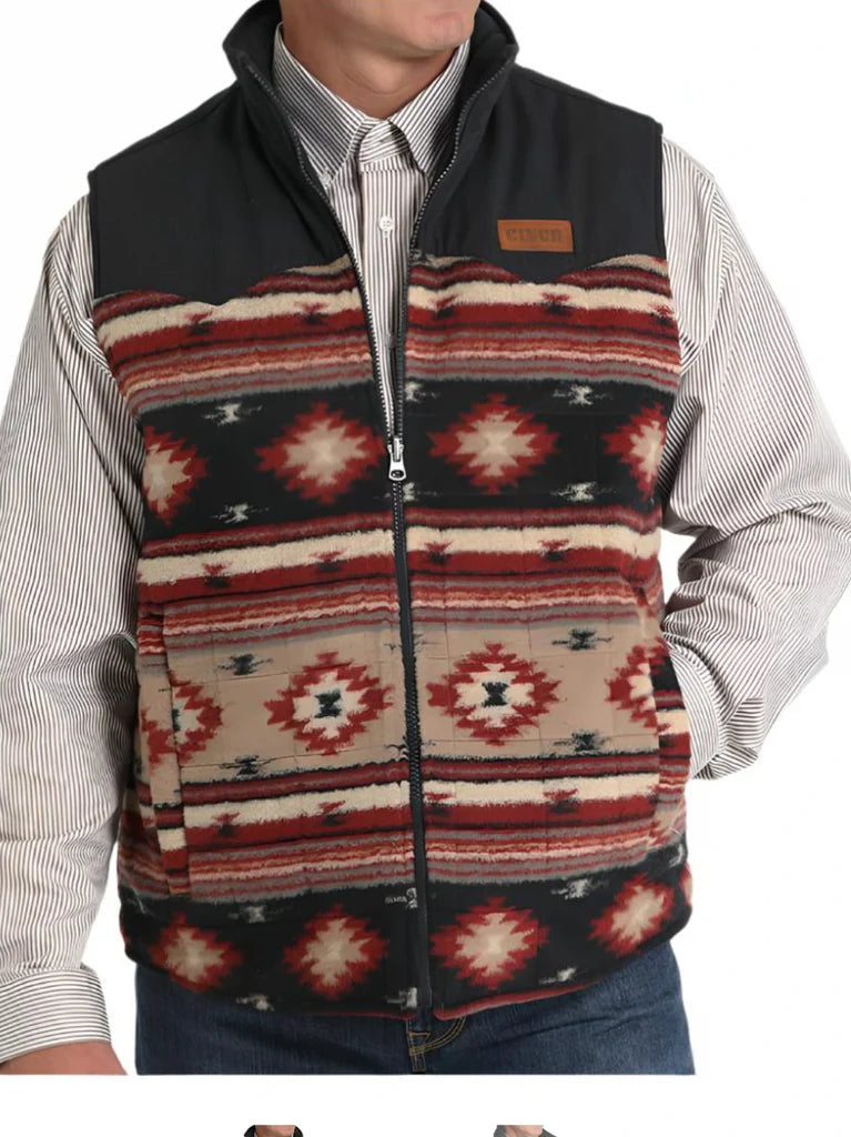 Cinch Men's Khaki Reversible Vest