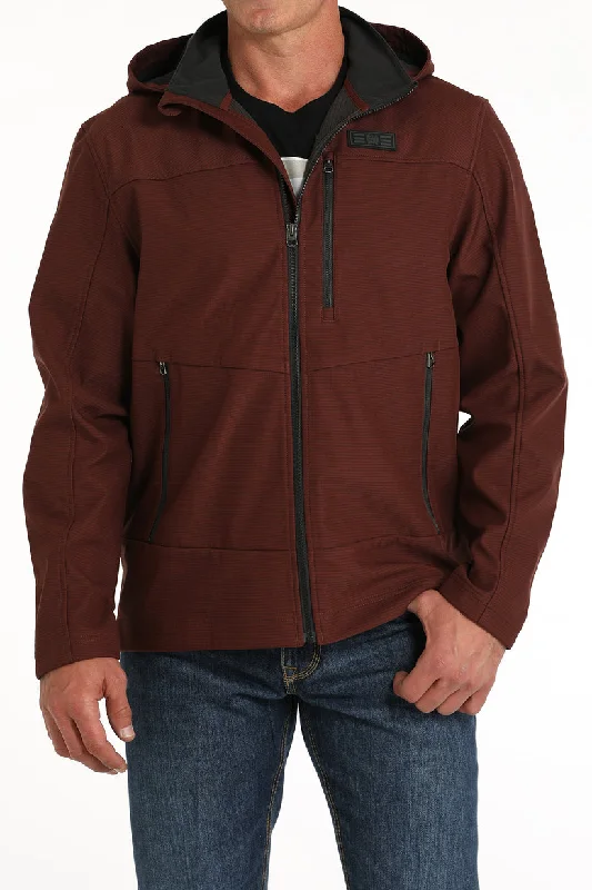 Cinch Men’s Burgundy Bonded Hooded Jacket