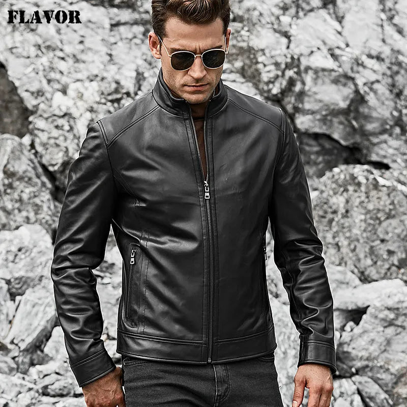 Men's Slim Fit Leather Jacket