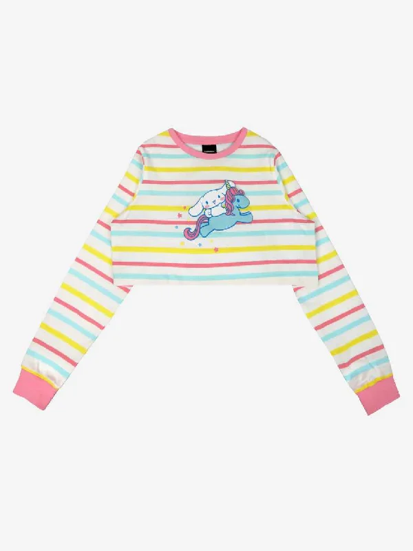 Cinnamoroll Striped Crop Long Sleeve