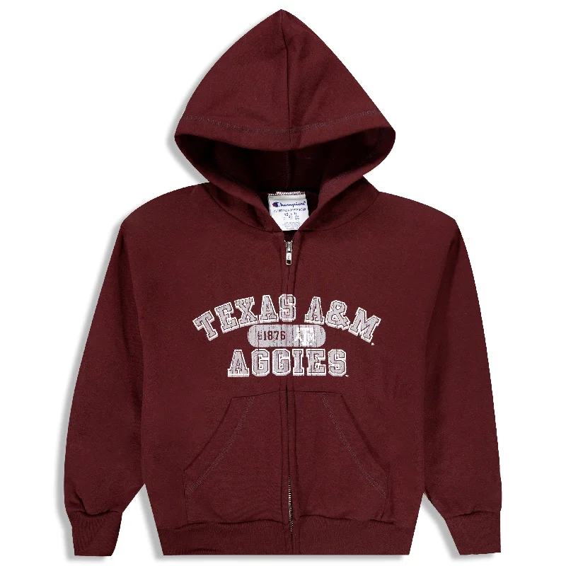 Texas A&M Champion Youth Powerblend Full Zip