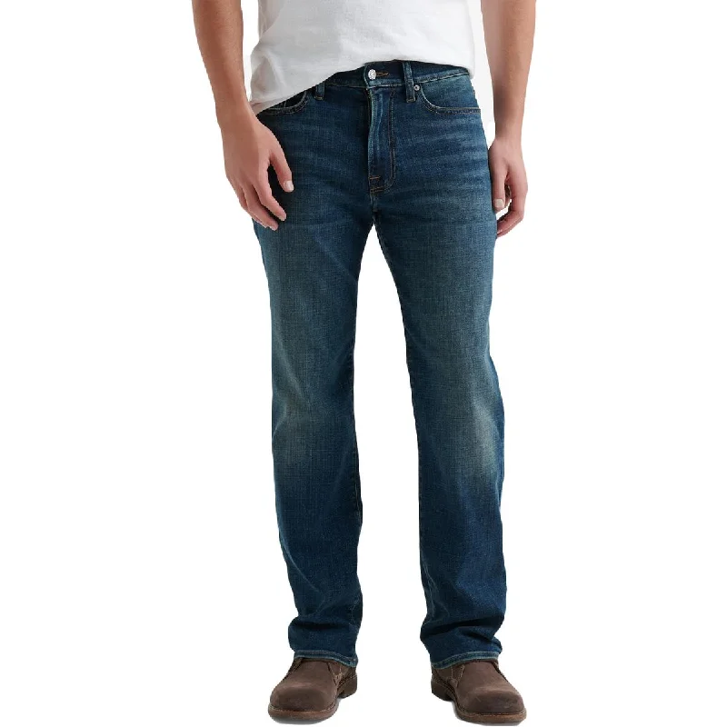 Lucky Brand Mens 363 Denim Mid-Rise Straight Leg Jeans