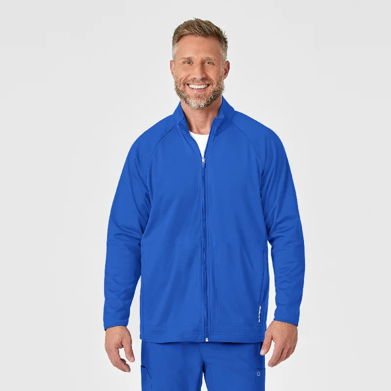 Men's Fleece Full Zip Jacket - Royal