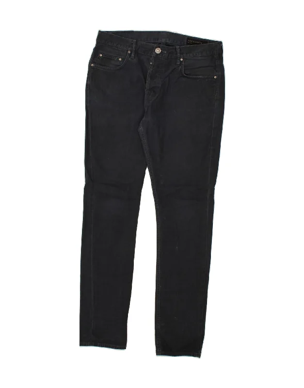 ALL SAINTS Mens Pistol Skinny Jeans W32 L32  Navy Blue Cotton