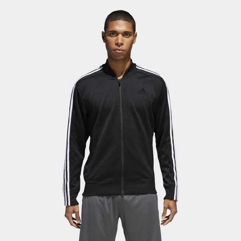 Adidas Men's Sport Id Bomber Track Jacket Black Size Large