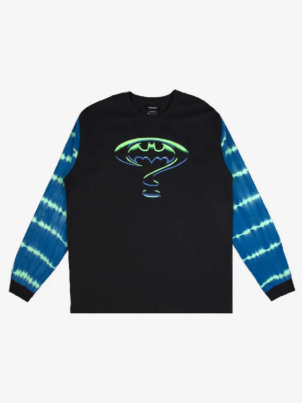 Riddler and Batman Logo Tie Dye Long Sleeve