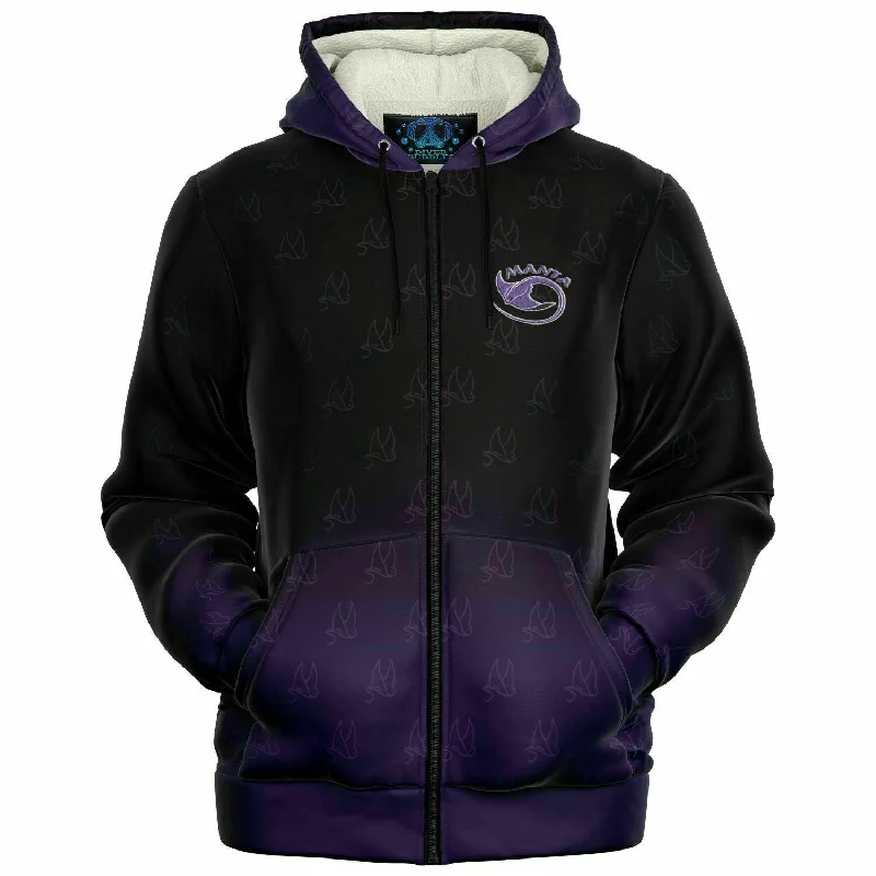 Purple Ray Zip-Up Hoodie