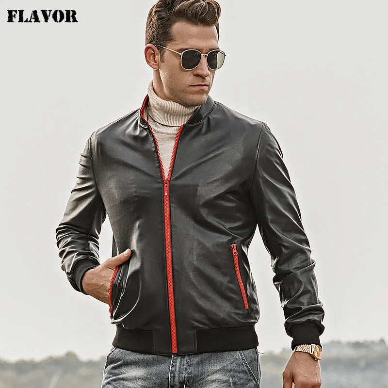 Men's Slim Fit Leather Jacket