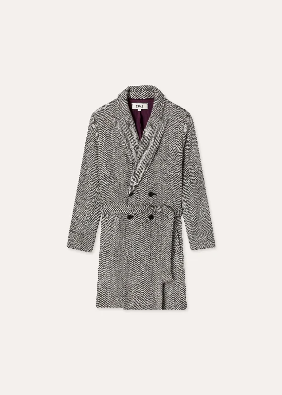 Yony Herringbone DB Coat