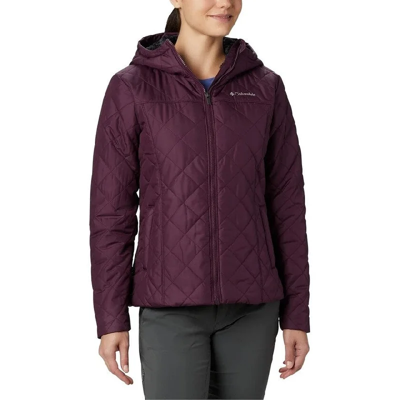 Columbia Women's Copper Crest Hooded Fleece-Lined Jacket Bright Purple Size Extra Large - XL