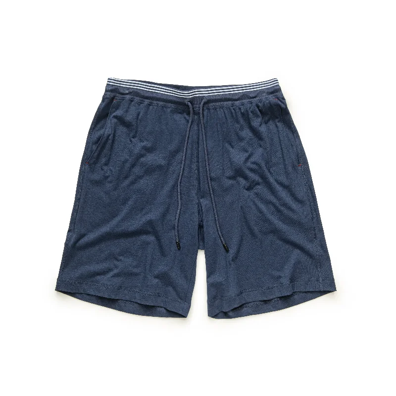 Rayon/Cotton Stripe Trim Short