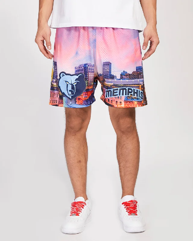 NBA MEMPHIS GRIZZLIES CITY SCAPE AOP MEN'S MESH SHORT (ME1)