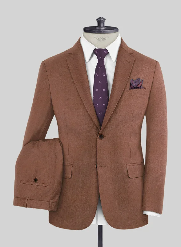 Marco Stretch Chestnut Wool Suit