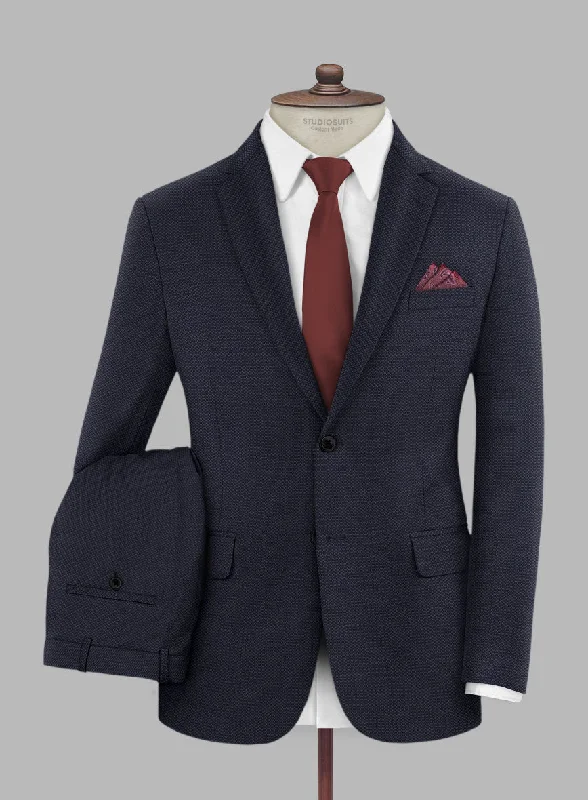 Scabal Tornado Blasi Blue Wool Suit