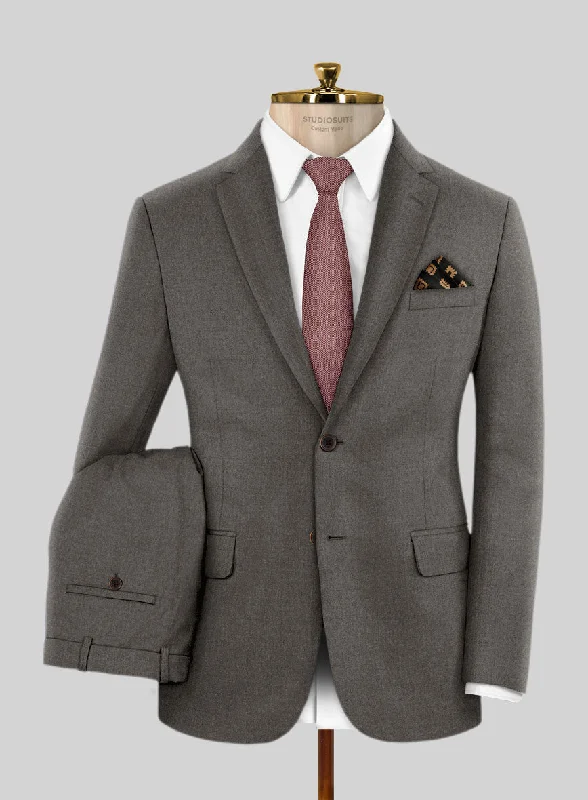 Lanificio Zegna Trofeo Couture Brown Wool Suit