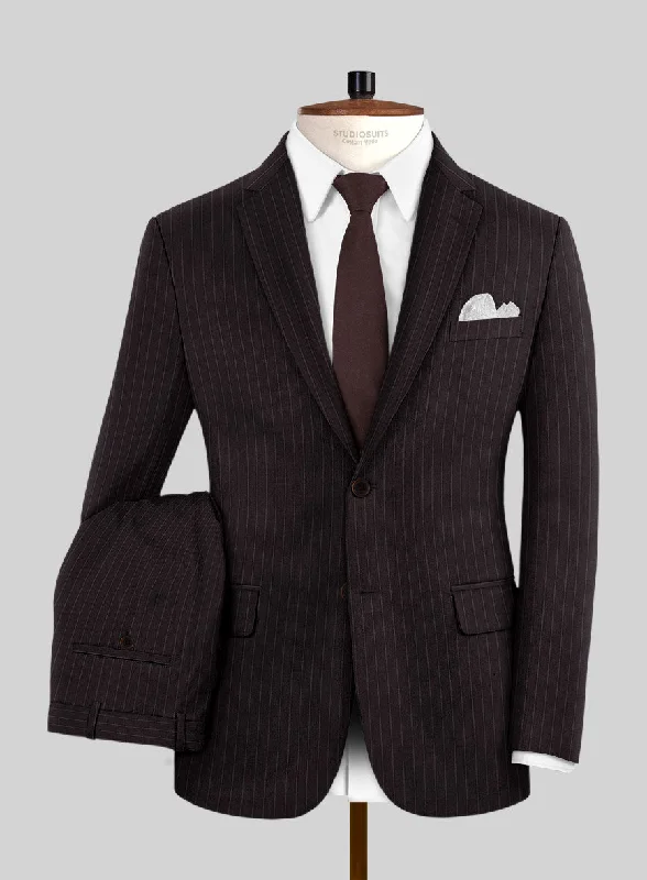 Brown Pinstripe Suit