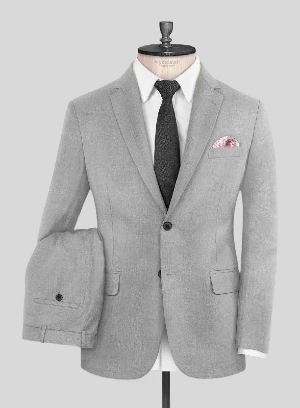 Marco Stretch Light Gray Wool Suit