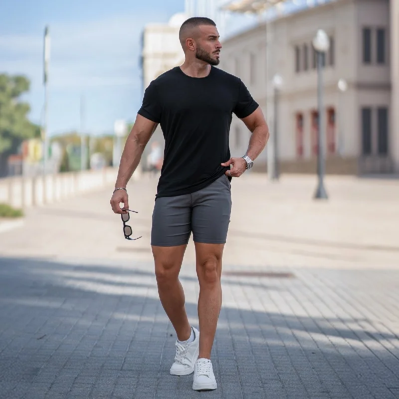 Ultra-Stretch 7" Chino Shorts - Charcoal