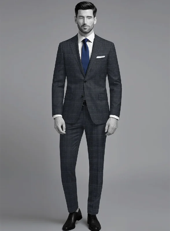 Napolean Gatsby's Blue Glen Wool Suit