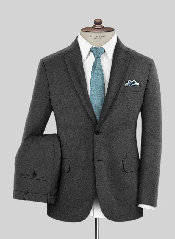 Lanificio Zegna Trofeo Dark Gray Wool Suit