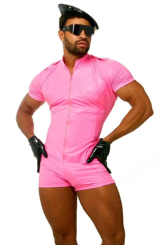 Neon Pink Short Suit