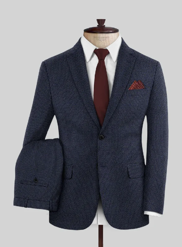 Scabal Tornado Floras Blue Wool Suit