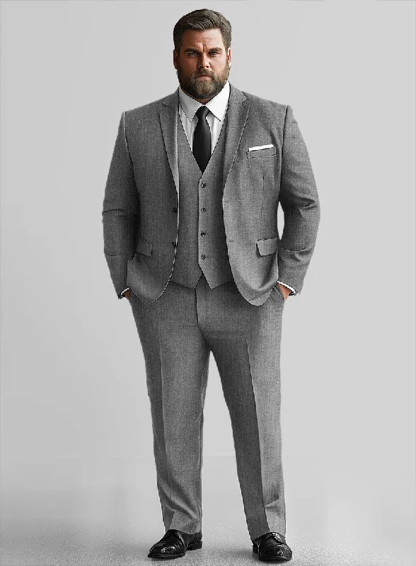 Classic Mid Charcoal Big and Tall Suit