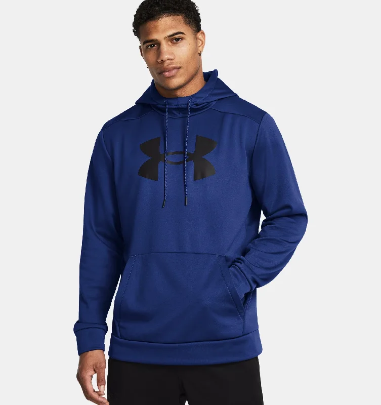 Under Armour Men's Fleece Big Logo Hoodie Tech Blue/Black - 1379743-432