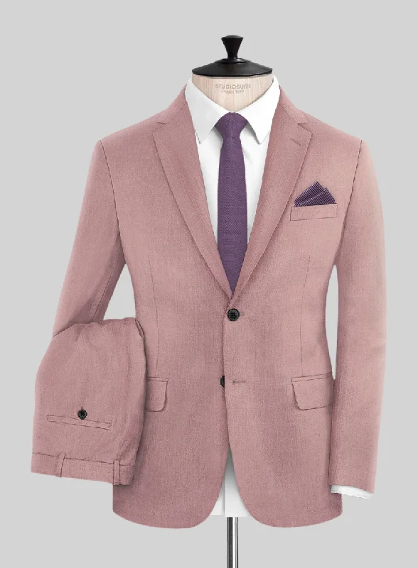 Marco Stretch Light Mauve Wool Suit