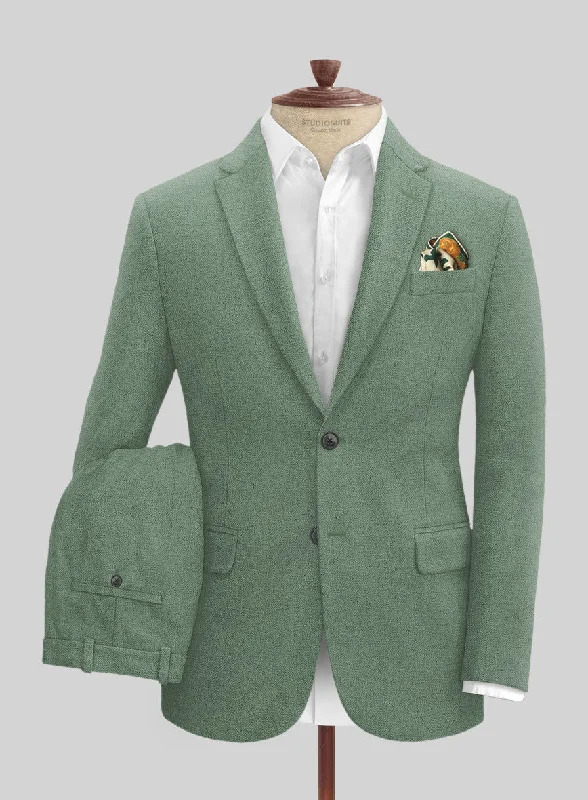 Naples Notte Green Tweed Suit