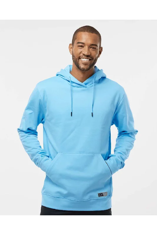 Oakley Mens Team Issue Hydrolix Hooded Sweatshirt Hoodie w/ Pouch Pocket - Carolina Blue