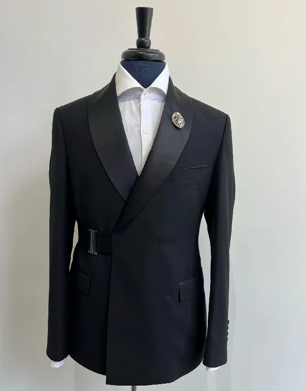 Belted Black Tuxedo