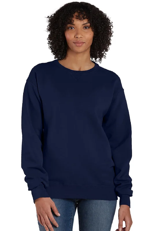 ComfortWash By Hanes Mens Crewneck Sweatshirt - Navy Blue