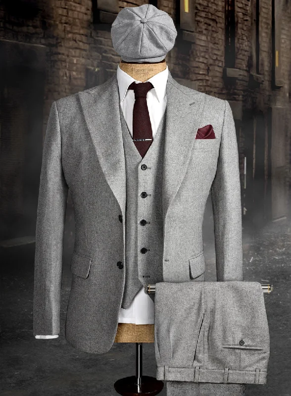 Peaky Blinders Suit - Vintage Gray Tweed