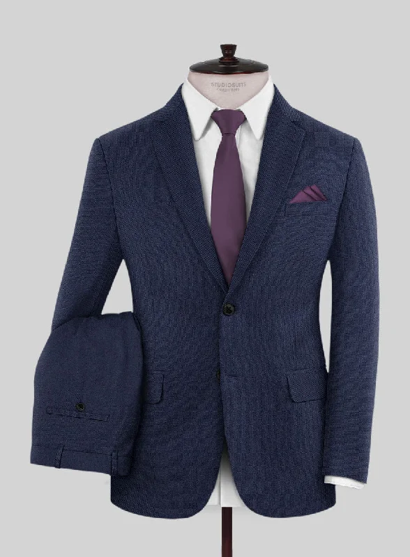 Scabal Tornado Oili Blue Wool Suit