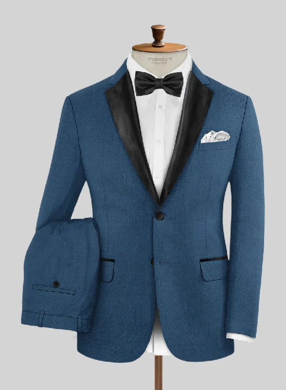 Napolean Casa Blue Wool Tuxedo Suit