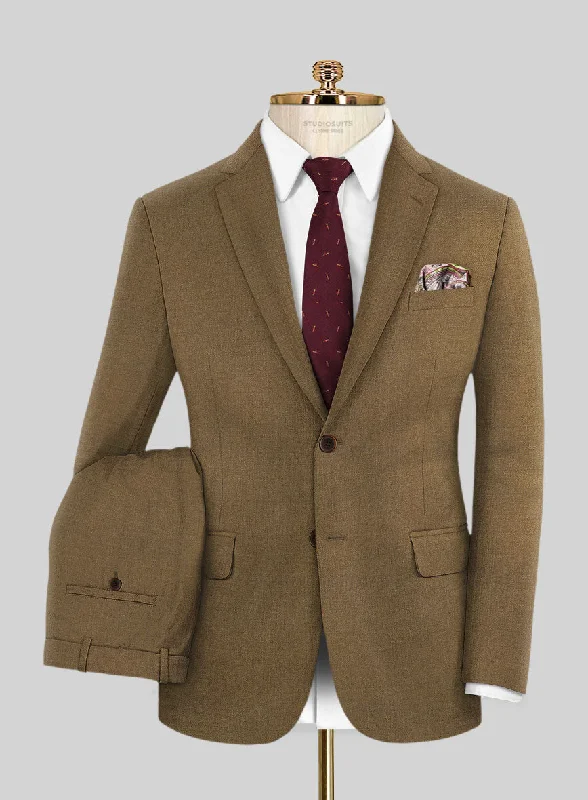 Marco Stretch Otter Brown Wool Suit