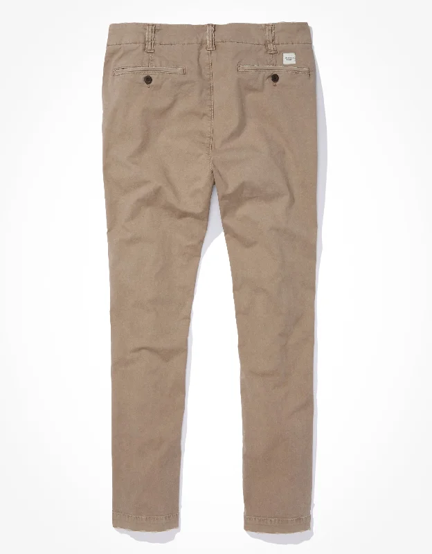 AE Flex Skinny Lived-In Khaki Pant