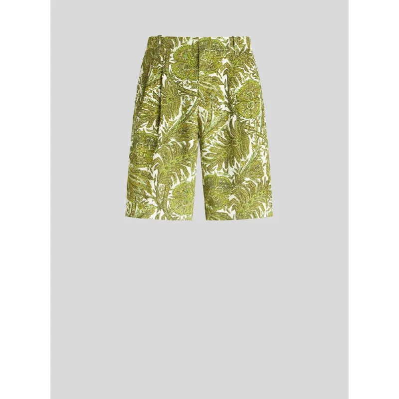 FOLIAGE PATTERN BERMUDAS