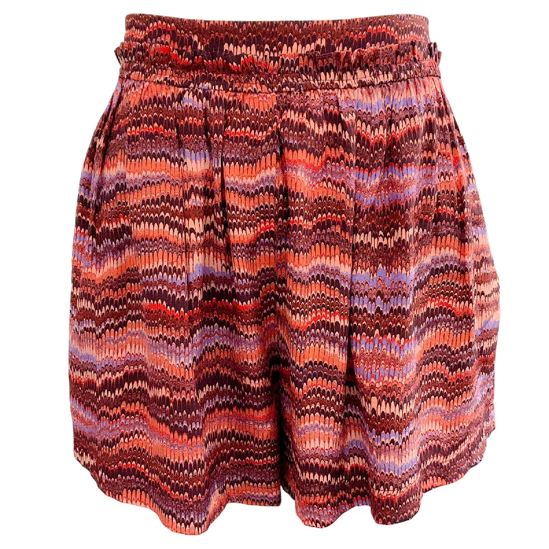 Ulla Johnson Purple Sapphire Silk Alina Shorts