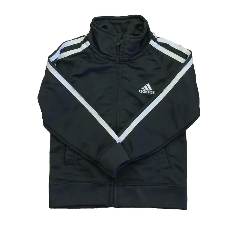 Adidas Boys Gray | White Athletic Top