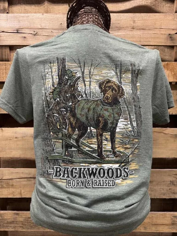 Backwoods Born & Raised Timber Dog Unisex Soft T-Shirt