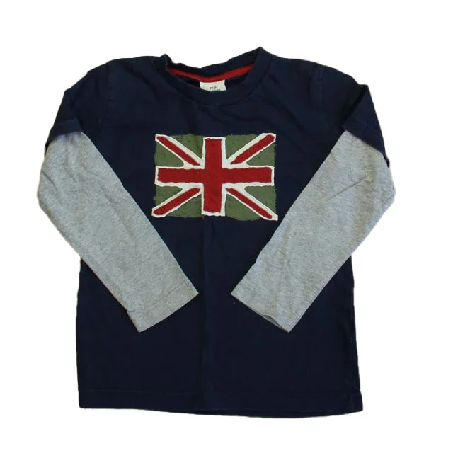 Boden Boys Navy | Gray Long Sleeve T-Shirt