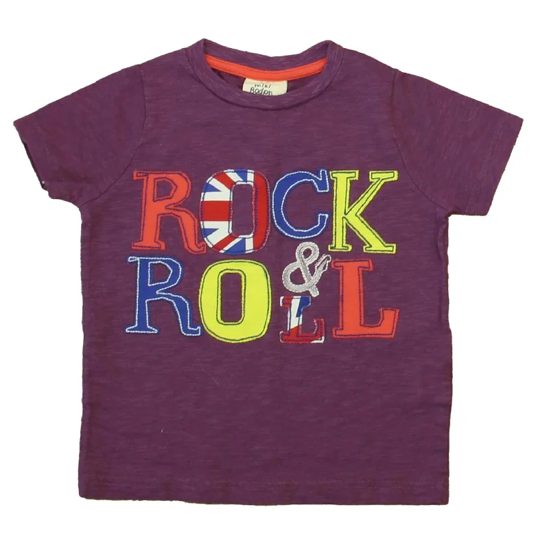 Boden Girls Purple Rock & Roll T-Shirt