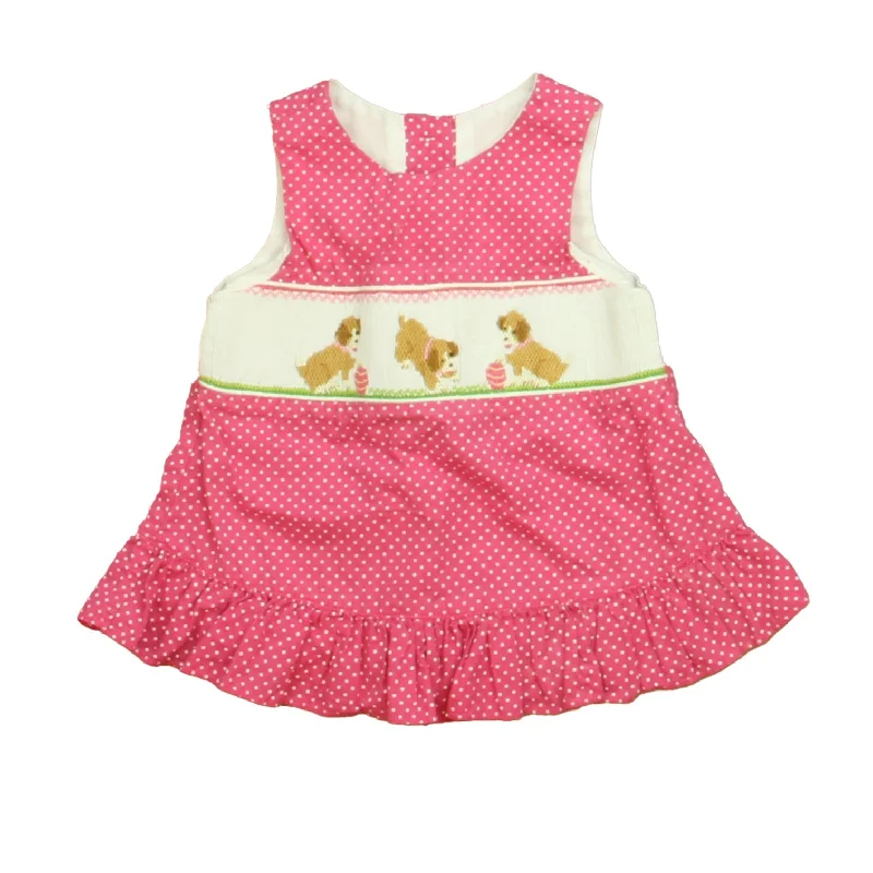 Classic Whimsy Girls Pink | White Dogs Blouse