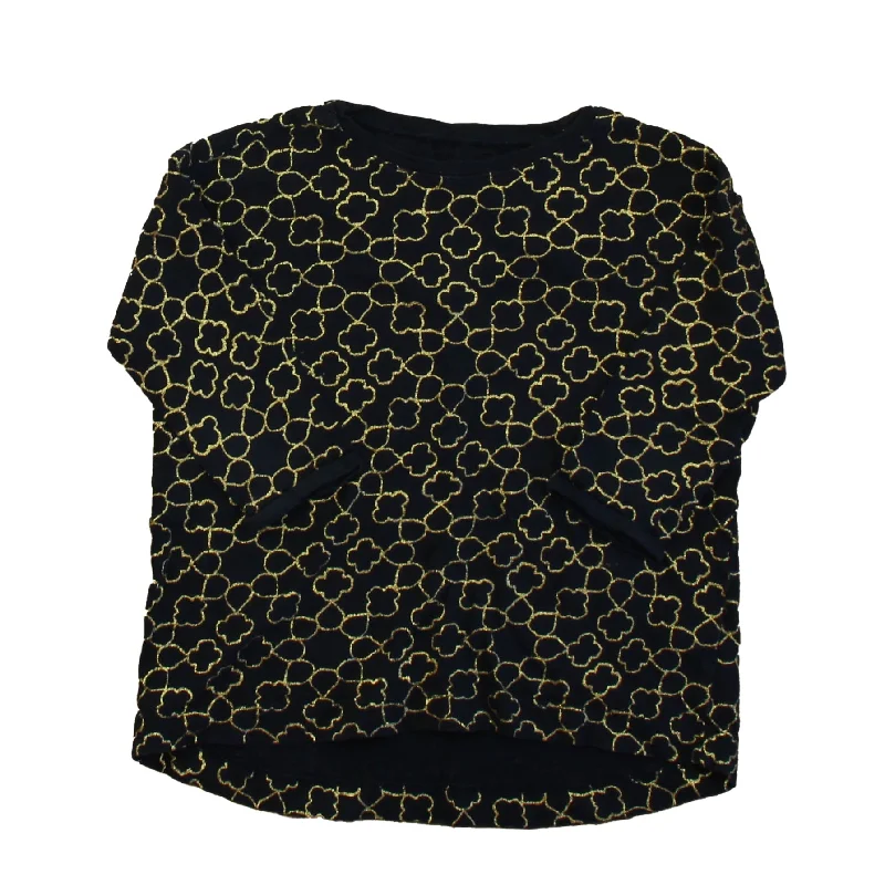 Crewcuts Girls Navy | Gold Long Sleeve T-Shirt